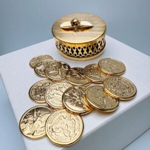 Arras y Estuche Oro Laminado 14k