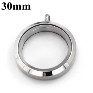 Relicario Locket Liso Plateado